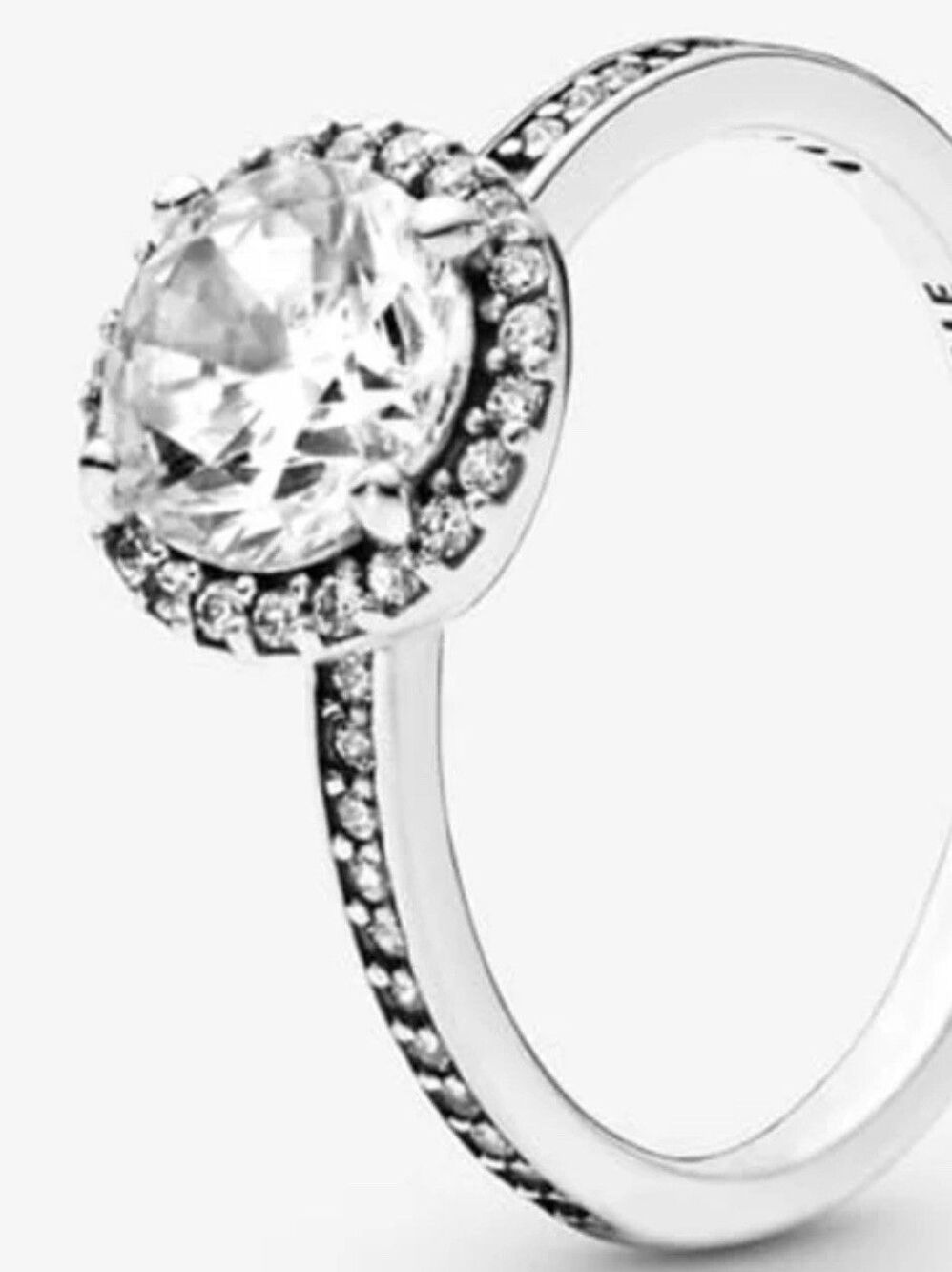 AUTHENTIC PANDORA CLASSIC ELEGANCE RING  SILVER HALO SIZE 58 (US 8.5 ) WITH BOX